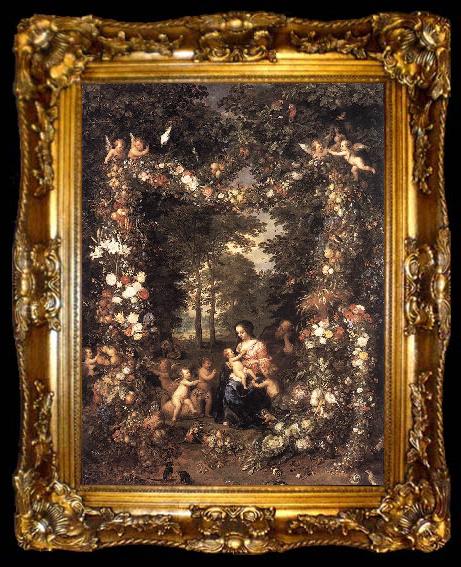 framed  BRUEGHEL, Jan the Elder The Holy Family fg, ta009-2